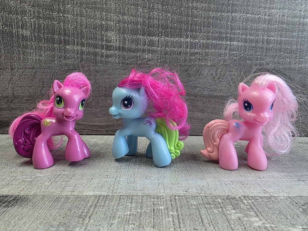 My Little Pony Rainbow Dash Happy Meal Toy Lot Of 3 Brushable g58